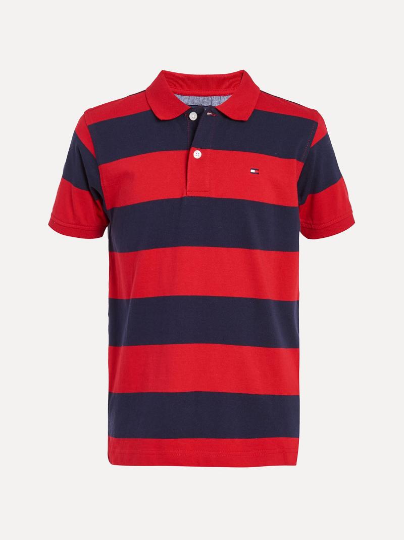 Fiú Tommy Hilfiger Little Rugby Polos Piros | HU 2150CTV